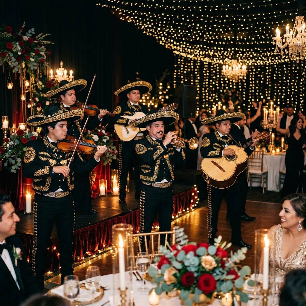 Mariachi musicians in traditional charro suits — Mariachi Gold Denver